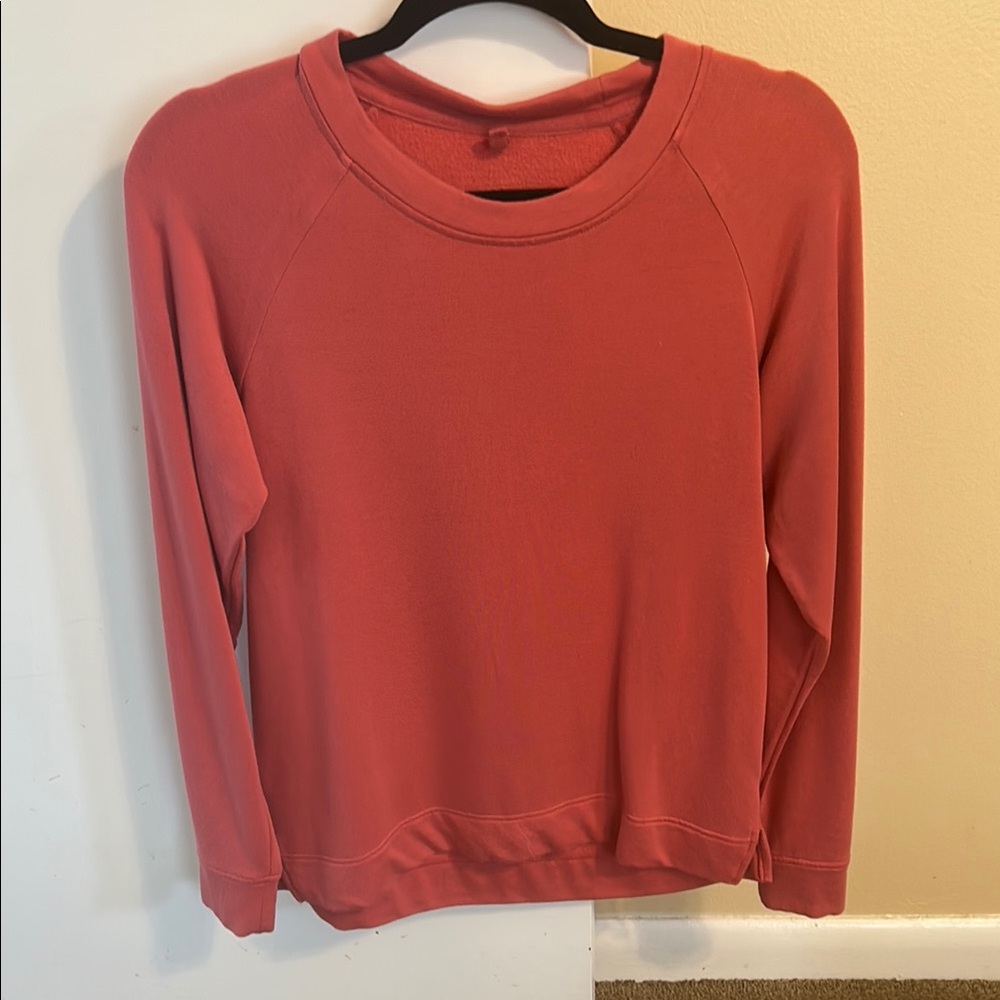 Lou & Grey Pink Long Sleeve Relaxed Sweatshirt